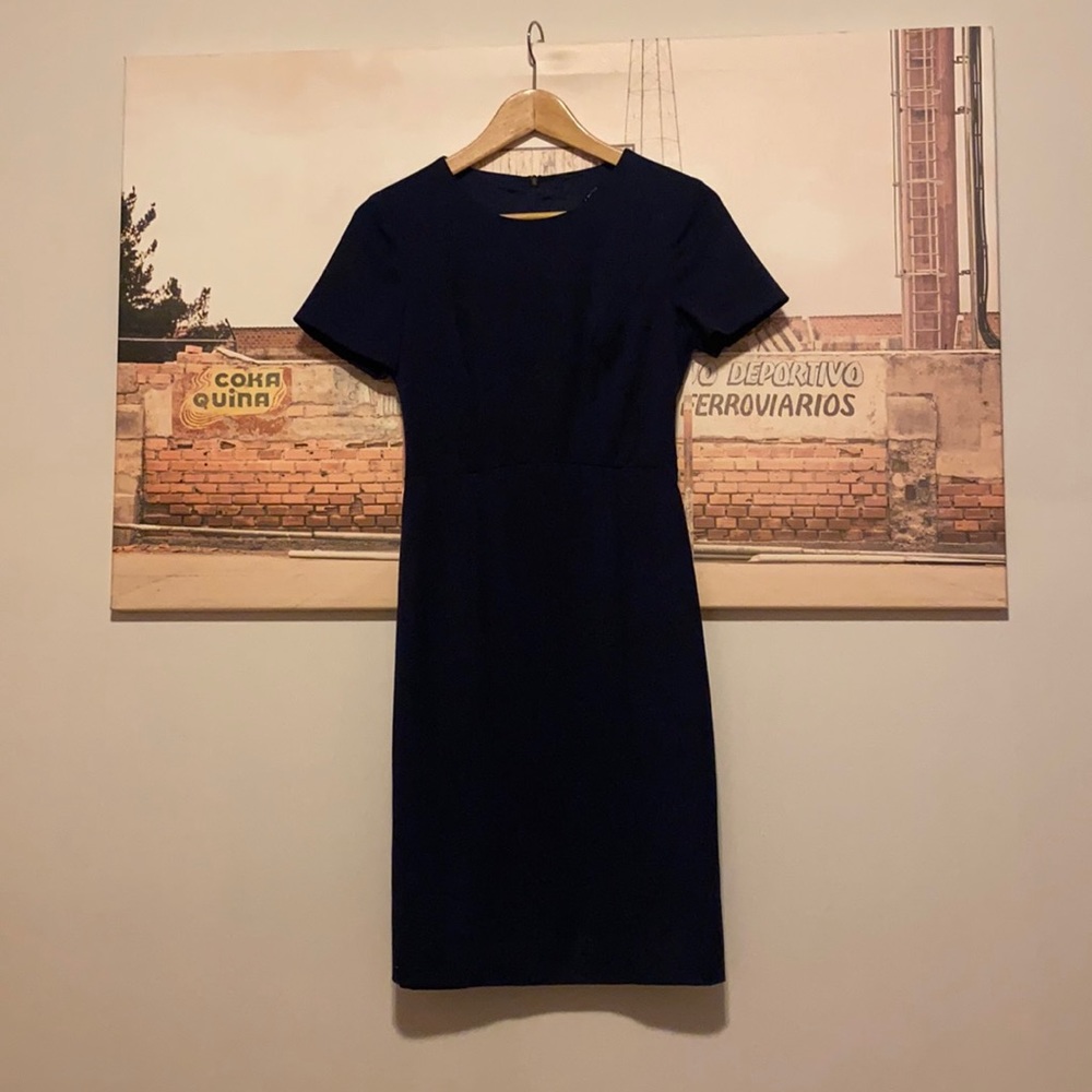 Navy blue work dress